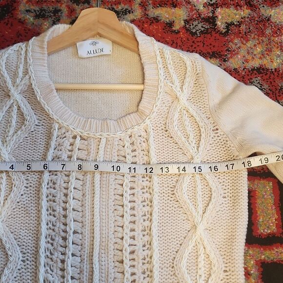 Allude patterned cashmere/virgin wool sweater - Picture 9 of 14